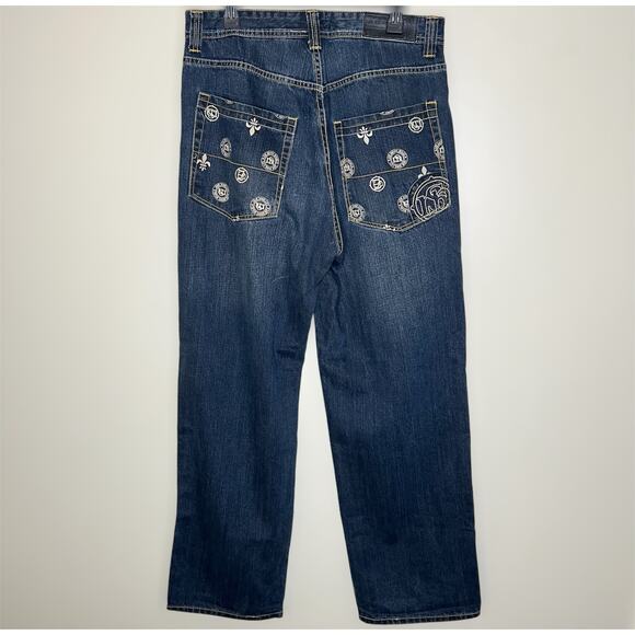 Sir Benni Miles Jeans 34 Mens Baggy Hip Hop Streetwear Rap Skater Straight Y2K - Picture 1 of 10